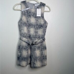 NWT Amanda Uprichard ‘Hazel’ Wool-Blend Romper